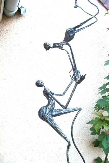 Sculpture intitulée "Acrobates" par Didier Dantras, Œuvre d'art originale, Métaux