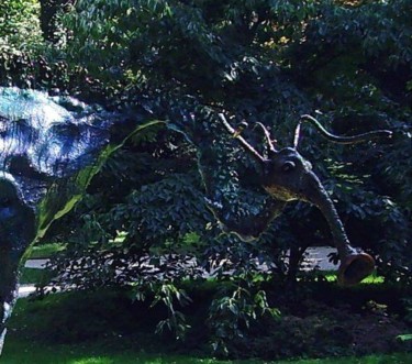 Sculpture intitulée "Oiseau Bleu" par Didier Dantras, Œuvre d'art originale