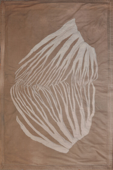 Textile Art titled "Złączenie" by Danuta Elzbieta Czyzyk, Original Artwork, Fabric