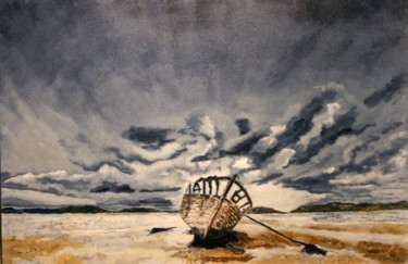 Peinture intitulée "en rade" par Daniel Voyé, Œuvre d'art originale