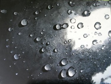 Peinture intitulée "eau sur acier" par Daniel Voyé, Œuvre d'art originale