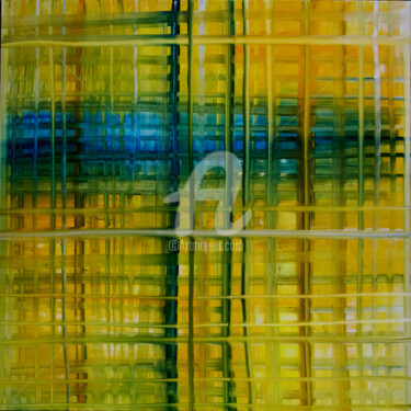 Peinture intitulée "Tissage 2.17" par Terwaech, Œuvre d'art originale, Huile