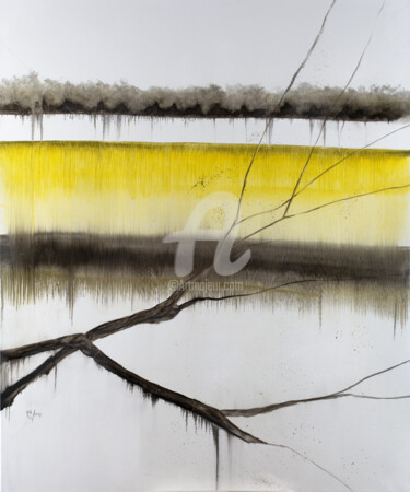 Peinture intitulée "terwaech-lac-gele.j…" par Terwaech, Œuvre d'art originale, Huile
