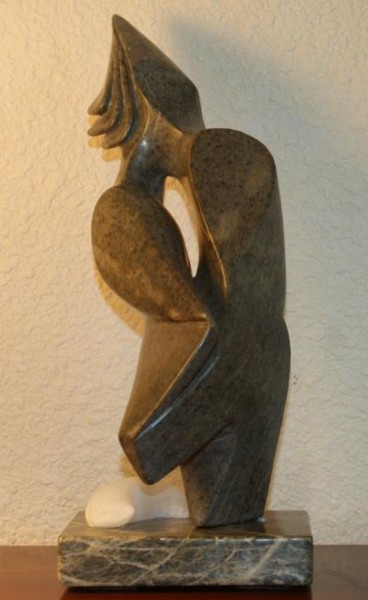 Sculpture intitulée "Le poète" par Dany Io, Œuvre d'art originale