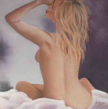 Peinture intitulée ""Femme"" par Dany Serva, Œuvre d'art originale