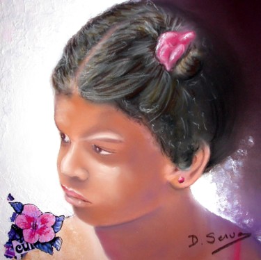 Painting titled ""Petite Cubaine"" by Dany Serva, Original Artwork