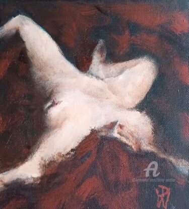 Peinture intitulée "A l'opposé de l'Ori…" par Dany Wattier, Œuvre d'art originale, Huile