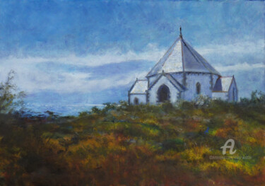 Peinture intitulée "La chapelle de la p…" par Dany Wattier, Œuvre d'art originale, Huile