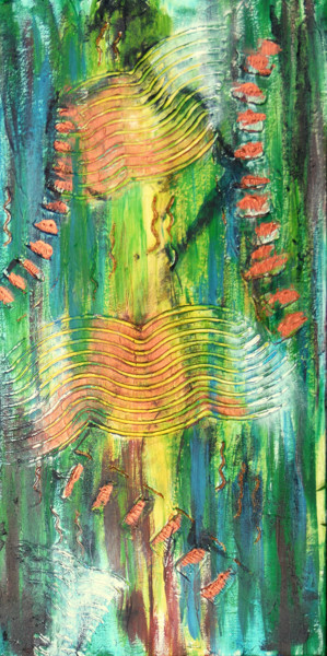 Peinture intitulée "Allègement" par Dany, Œuvre d'art originale, Acrylique