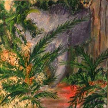 Painting titled "Jungle 4" by Dany, Original Artwork