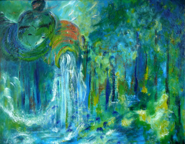 Peinture intitulée "Semeur d'âmes" par Dany, Œuvre d'art originale, Acrylique
