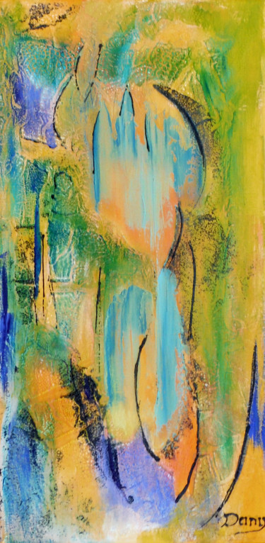 Peinture intitulée "Regard d'infini" par Dany, Œuvre d'art originale, Acrylique