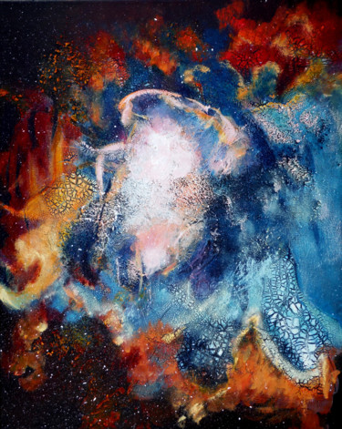 Pittura intitolato "Au Coeur d'Orion" da Dany, Opera d'arte originale