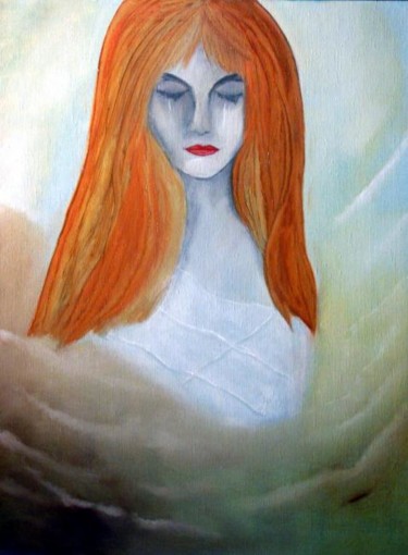Painting titled "la rousse" by Dany Bouts, Original Artwork