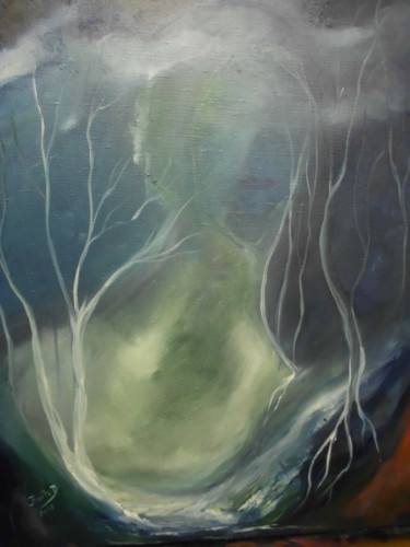 Peinture intitulée "transparence 2" par Dany Bouts, Œuvre d'art originale, Huile