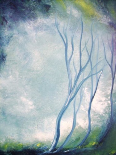 Peinture intitulée "les 3 arbres" par Dany Bouts, Œuvre d'art originale