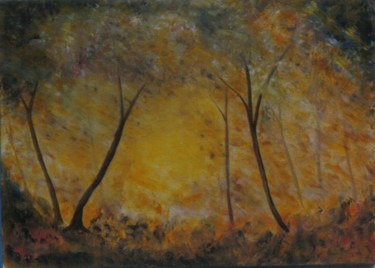 Malerei mit dem Titel "réve d'automne" von Dany Bouts, Original-Kunstwerk