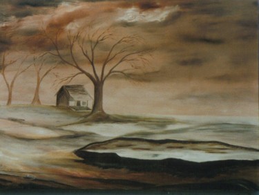 Painting titled "le refuge" by Dany Bouts, Original Artwork