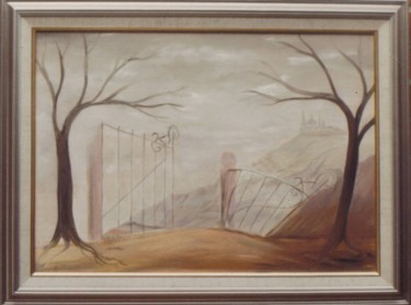 Malerei mit dem Titel "entrée interdite" von Dany Bouts, Original-Kunstwerk