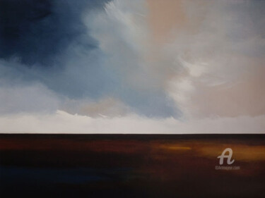 Peinture intitulée "Horizon I" par Dany Baumberger, Œuvre d'art originale, Acrylique Monté sur Châssis en bois