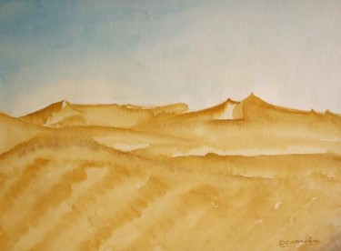 Painting titled "PLENITUDE" by Dany Champeme, Original Artwork, Watercolor