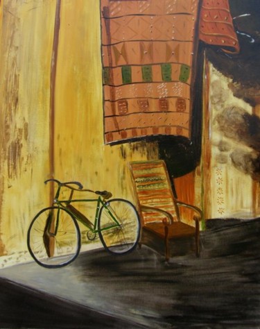 Картина под названием "DETENTE" - Dany Champeme, Подлинное произведение искусства, Масло