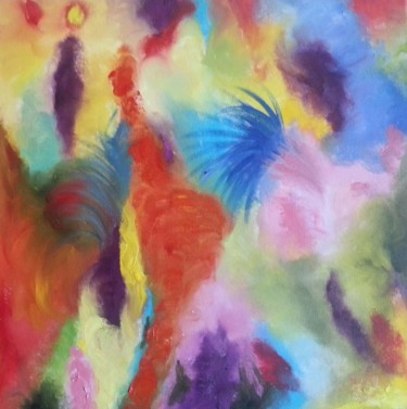 Painting titled "CARNAVAL" by Dany Champeme, Original Artwork, Oil