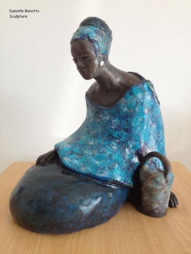 Sculpture intitulée "Cendra" par Danielle Benotto, Œuvre d'art originale, Terre cuite