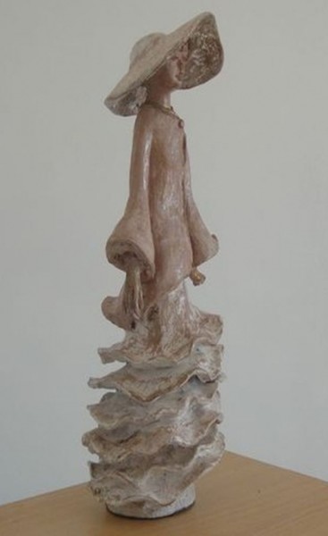 Sculpture intitulée "Gilda" par Danielle Benotto, Œuvre d'art originale, Terre cuite