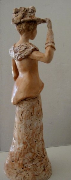 Sculpture titled "Félixia" by Danielle Benotto, Original Artwork, Terra cotta