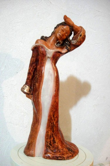 Sculpture intitulée "Tosca" par Danielle Benotto, Œuvre d'art originale, Terre cuite