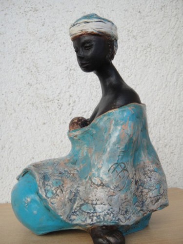 Sculpture intitulée "Brenda" par Danielle Benotto, Œuvre d'art originale, Céramique