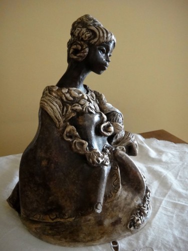 Sculpture titled "Cristal" by Danielle Benotto, Original Artwork, Ceramics