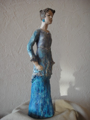 Sculpture intitulée "Edith" par Danielle Benotto, Œuvre d'art originale, Céramique