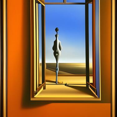 Digital Arts titled "Outside my Window #1" by Danyel Carinzia, Original Artwork, Digital Painting