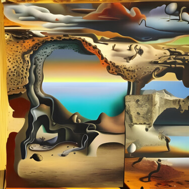 Digital Arts titled "Fragmented World #1" by Danyel Carinzia, Original Artwork, Digital Painting