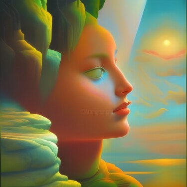 Arte digitale intitolato "Gaia" da Danyel Carinzia, Opera d'arte originale, Pittura digitale