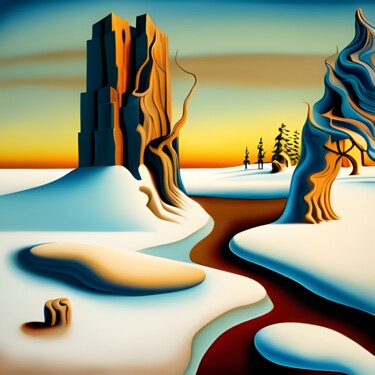 Arts numériques intitulée "Inverno | La Storia…" par Danyel Carinzia, Œuvre d'art originale, Peinture numérique