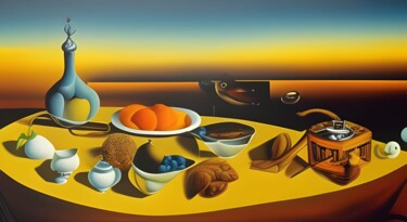 Arts numériques intitulée "Colazione" par Danyel Carinzia, Œuvre d'art originale, Peinture numérique