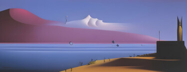 Arte digitale intitolato "Il Paesaggio Marino" da Danyel Carinzia, Opera d'arte originale, Pittura digitale