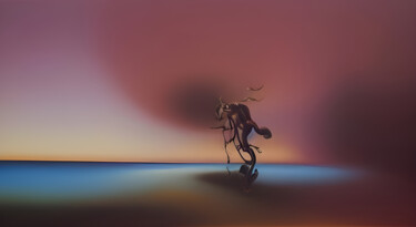 Arts numériques intitulée "Demone Danzante" par Danyel Carinzia, Œuvre d'art originale, Peinture numérique