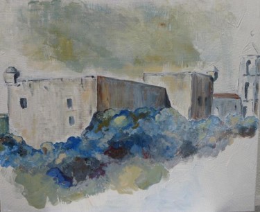 Painting titled "#96 - Le fort" by Dany Mangion, Original Artwork