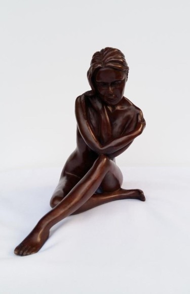Skulptur mit dem Titel "" CAROLINE" - Bronze" von Danielle Servey, Original-Kunstwerk, Bronze