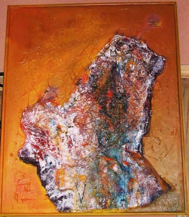 Painting titled "mama africa" by Daou, Original Artwork
