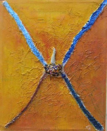 Painting titled "corno" by Daou, Original Artwork