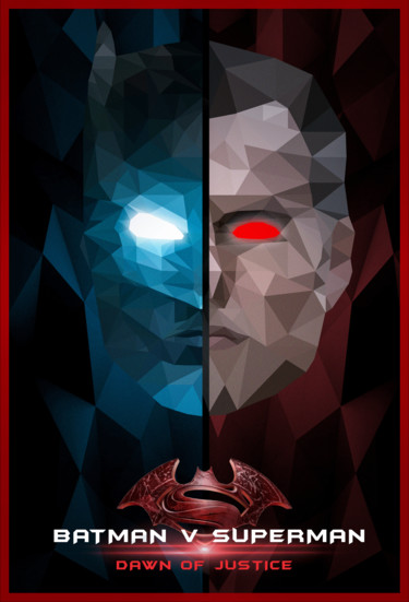 Arts numériques intitulée "batman-vs-superman-…" par David Djanbaz, Œuvre d'art originale, Photo montage