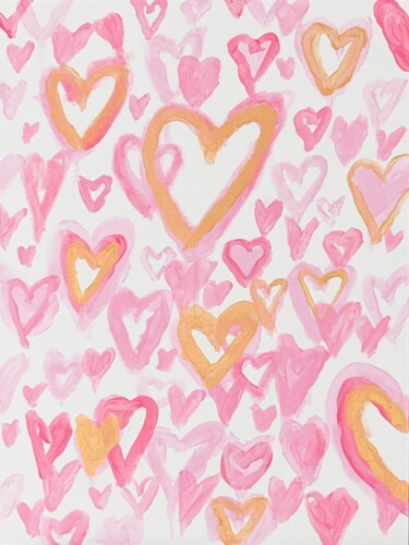 Картина под названием "Soaring Hearts" - Дарья Галкина, Подлинное произведение искусства, Акрил