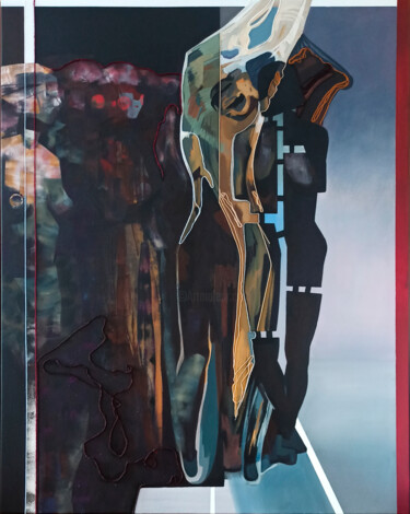 Картина под названием "серия  Женское" - Дарья Мазур, Подлинное произведение искусства, Темпера