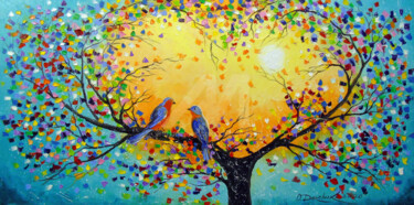 Love melody Peinture intitulée "Love melody" par Olha, Œuvre d'art originale, Huile