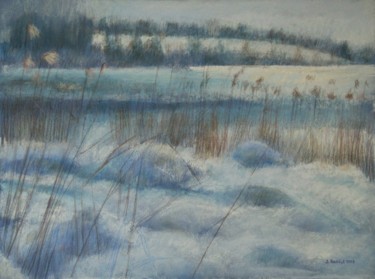 Рисунок под названием "Lac de Saint-Point…" - Jacqueline Dardel-Kormann, Подлинное произведение искусства